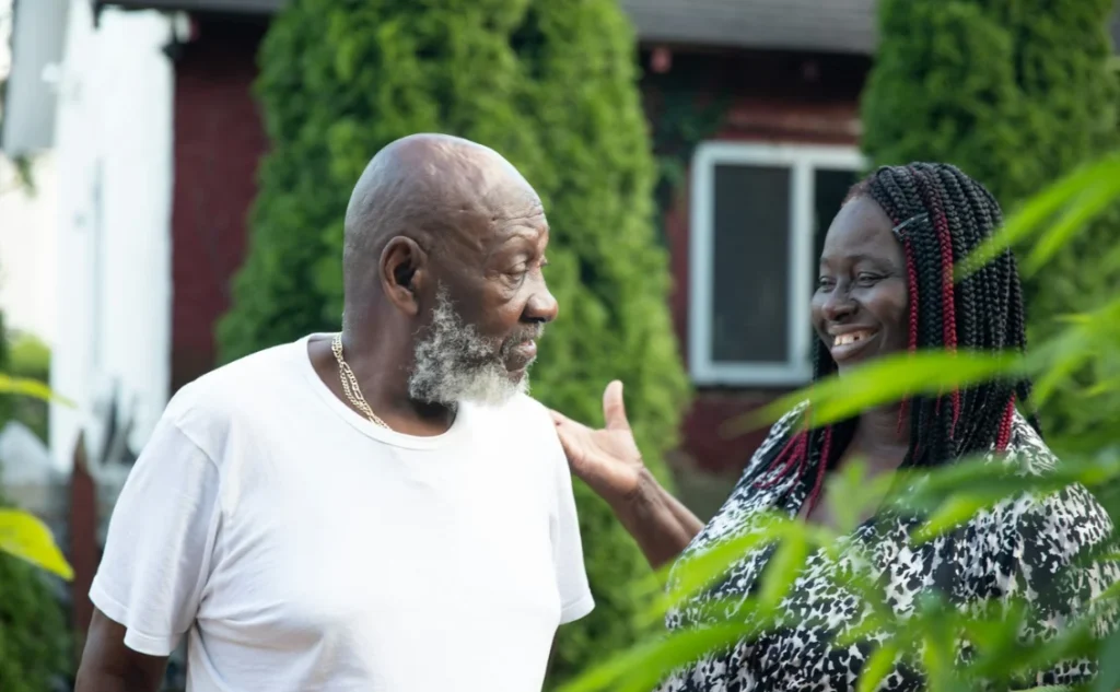 Family members discussing selling an inherited home